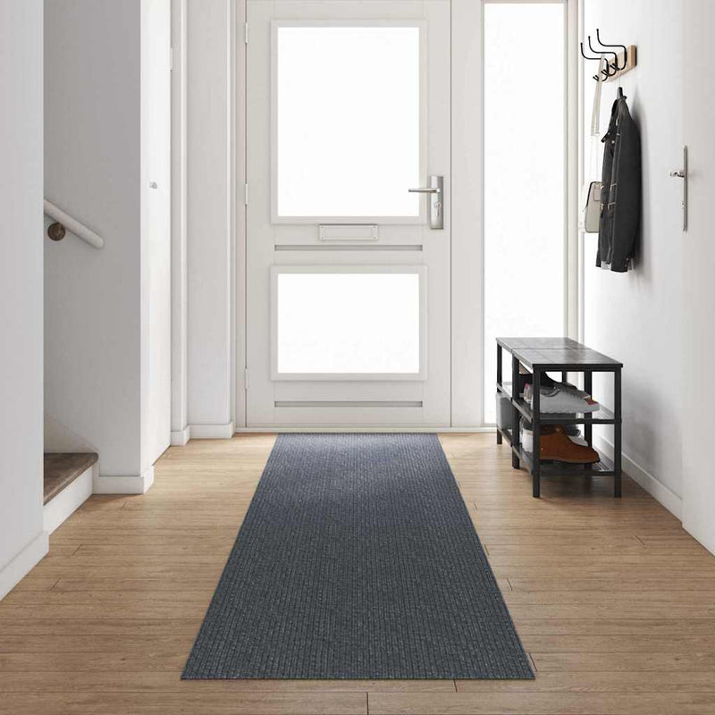 Runner din covor Gri 80 x 500 cm țesătură