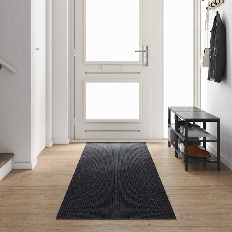 Runner din covor Antracit 80 x 400 cm țesătură