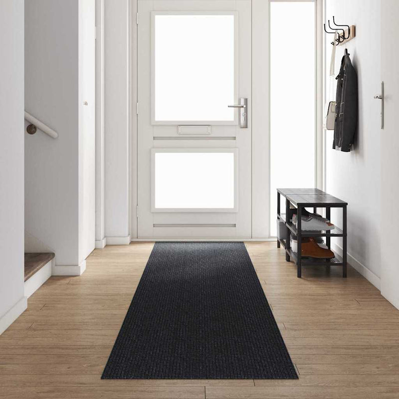 Runner din covor Antracit 80 x 500 cm țesătură