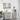 Set de mobilier pentru baie 3 buc. Gri din beton