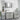 Set de mobilier pentru baie 4 buc. Gri din beton