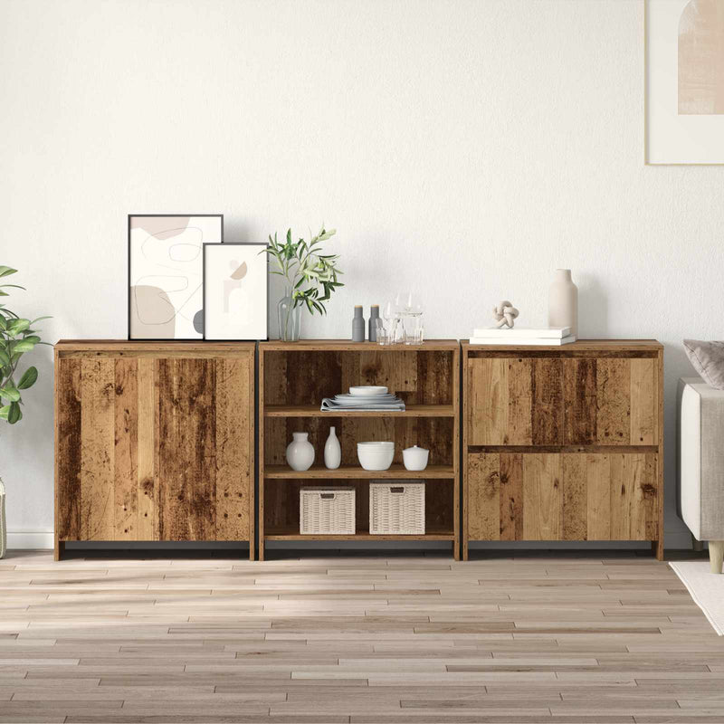 Bufet 3 buc. Lemn vechi 70 x 41 x 75 cm Lemn prelucrat