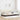 Cadru de pat colțar cu headboard Crem 100 cm x 200 cm Catifea
