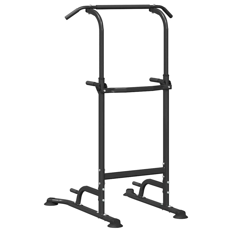 Stație de dips pentru turn de putere Negru 102 x 95 x 210 cm