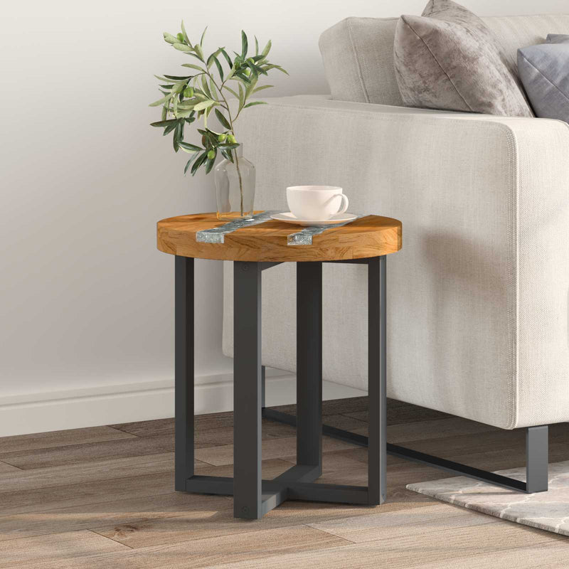 Masă de cafea Maro 40 x 40 x 45 cm Lemn solid de tec