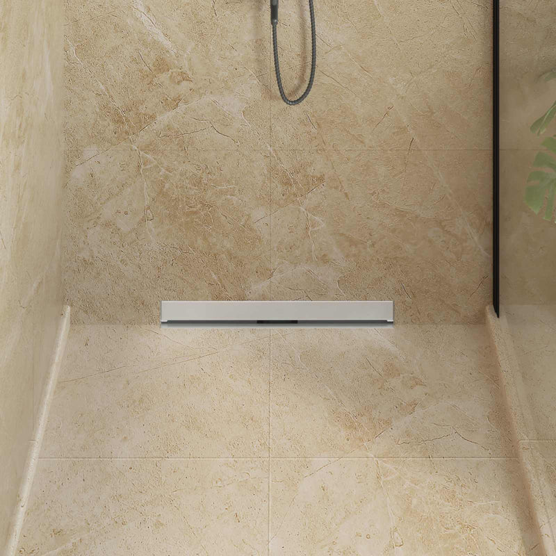 Drenaj pentru Duș Montat pe Perete Argintiu 60 cm