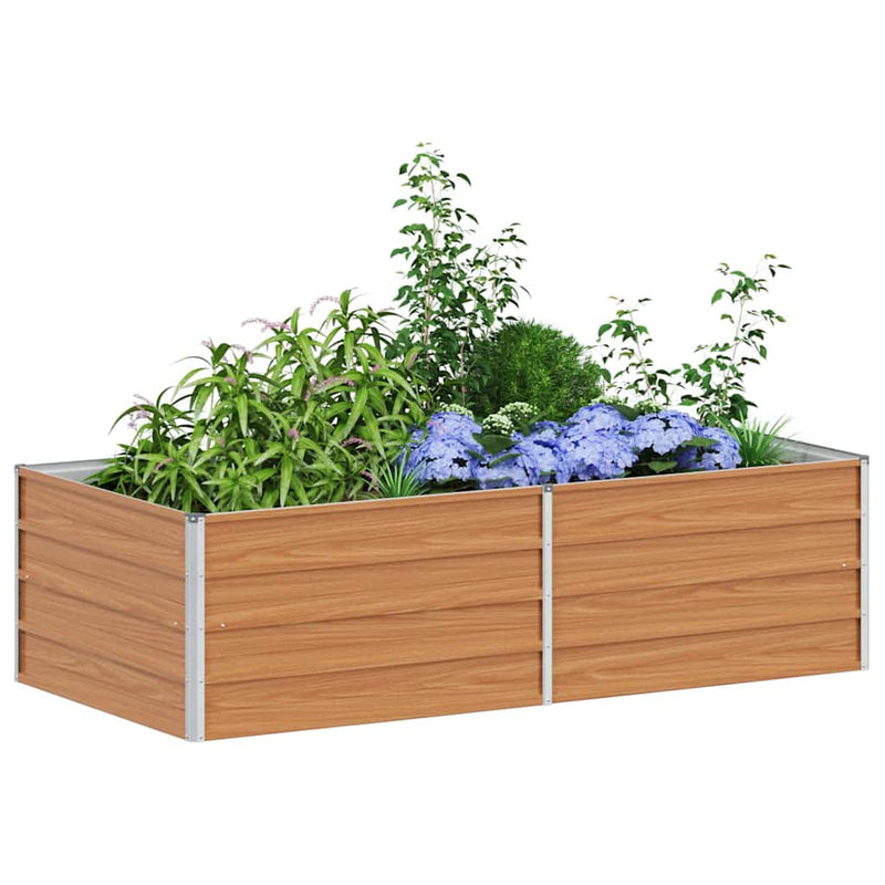 Strat înălțat de grădină Maro deschis 160 x 80 x 45 cm
