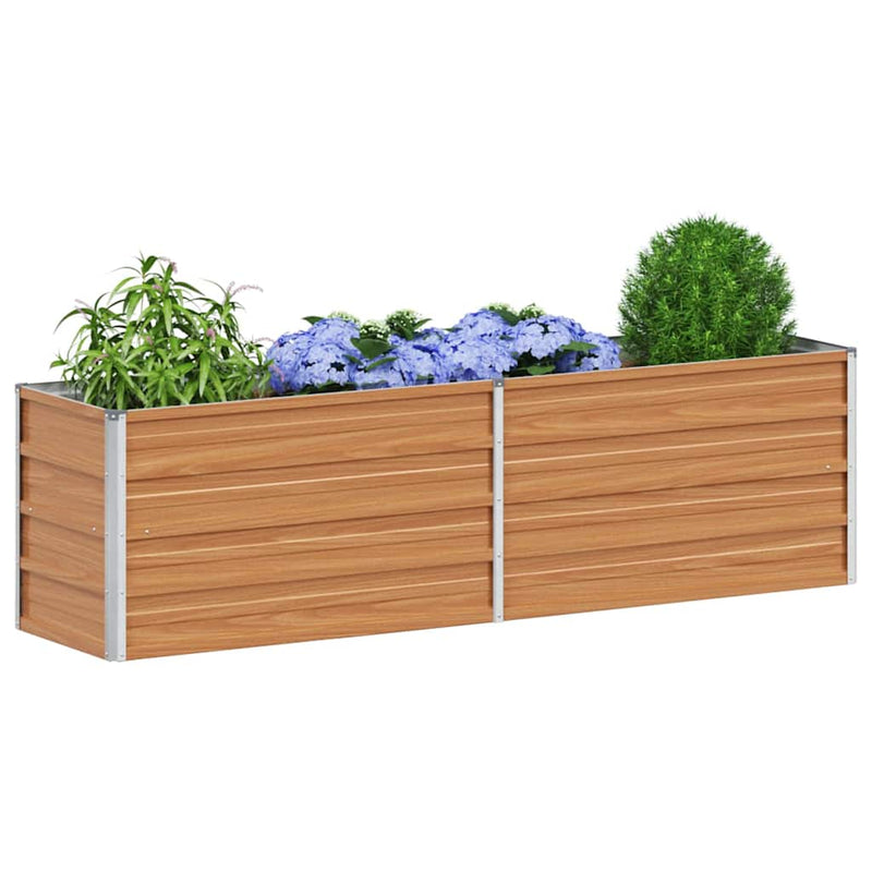 Strat înălțat de grădină Maro deschis 160 x 40 x 45 cm