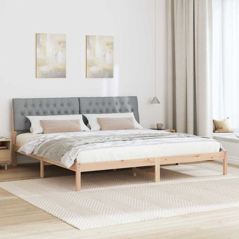 Cadru de pat cu tăblie tapițată cu headboard Maro 200 x 200 cm