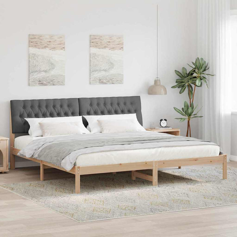 Cadru de pat cu tăblie tapițată cu headboard Maro 200 x 200 cm