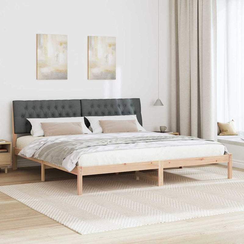 Cadru de pat cu tăblie tapițată cu headboard Maro 200 x 200 cm
