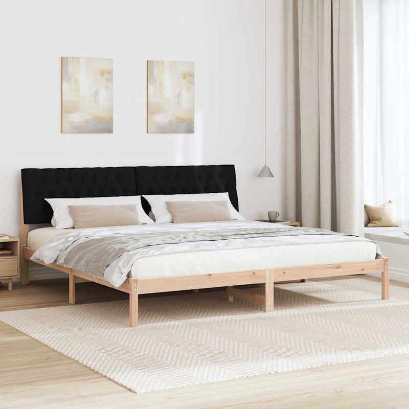 Cadru de pat cu tăblie tapițată cu headboard Maro 200 x 200 cm
