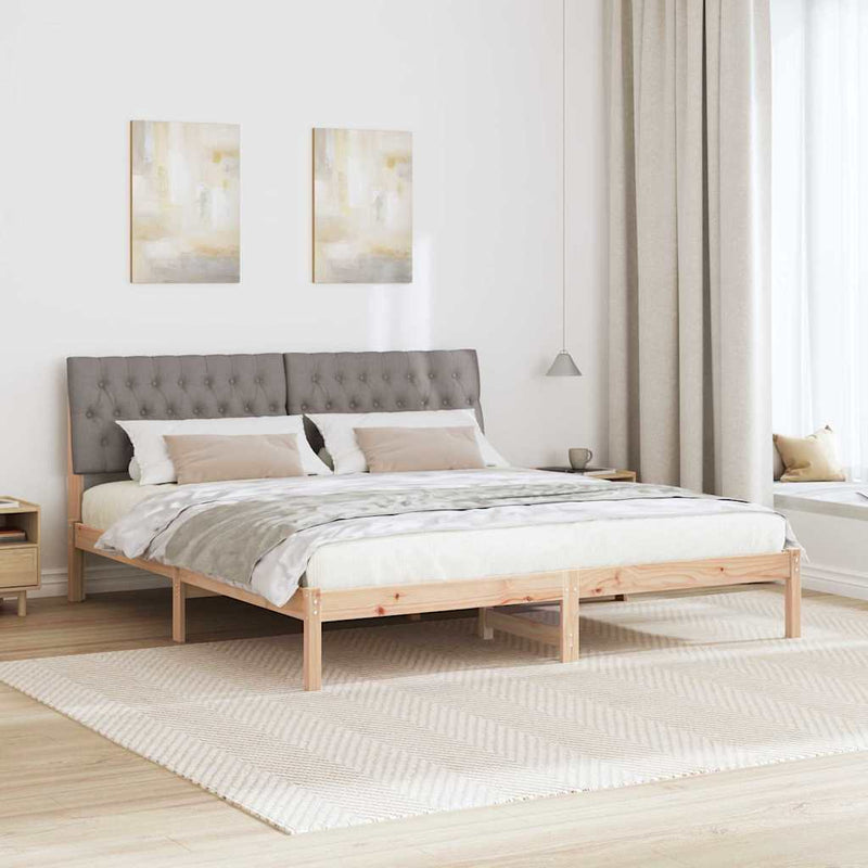 Cadru de pat cu tăblie tapițată cu headboard Maro 200 x 200 cm