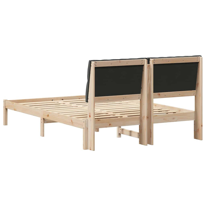 Cadru de pat cu tăblie tapițată cu headboard Maro 160 x 200 cm