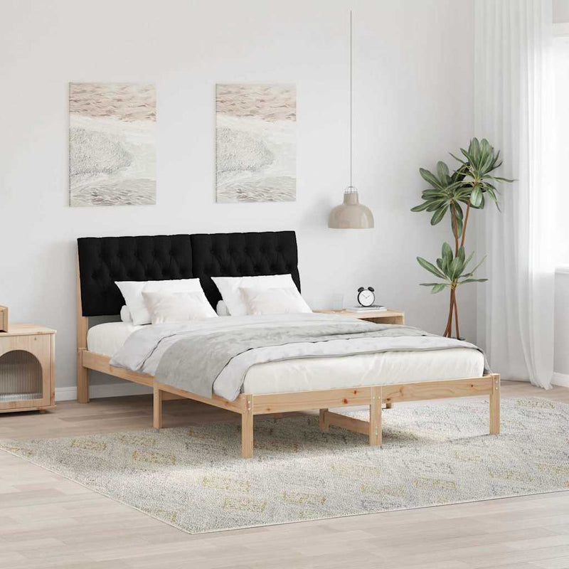 Cadru de pat cu tăblie tapițată cu headboard Maro 160 x 200 cm
