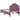 Cadru de pat pentru copii cu spătar Violet 70 x 140 cm Catifea