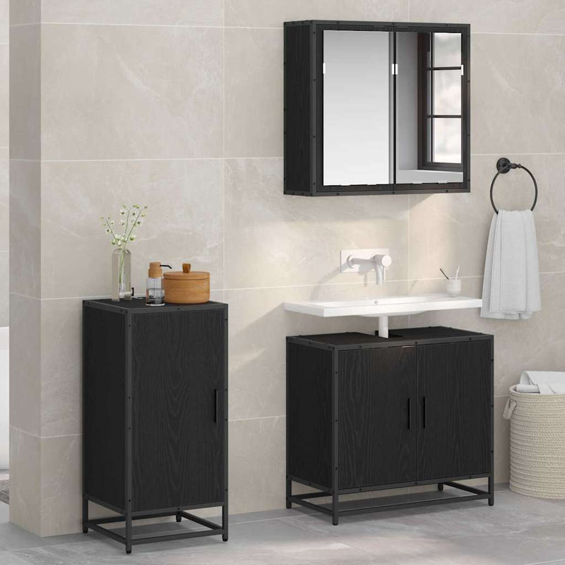 Bufet Stejar Negru 35,5 x 35 x 76 cm