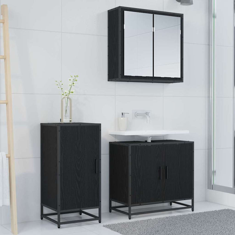 Bufet Stejar Negru 35,5 x 35 x 76 cm
