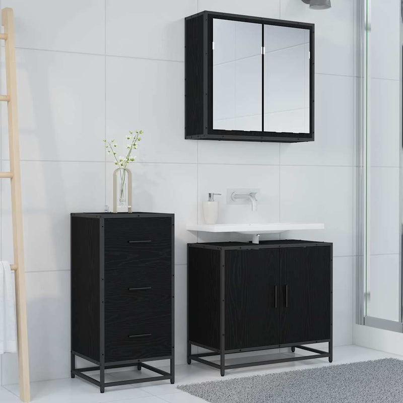 Bufet Stejar Negru 35.5 x 35 x 76 cm