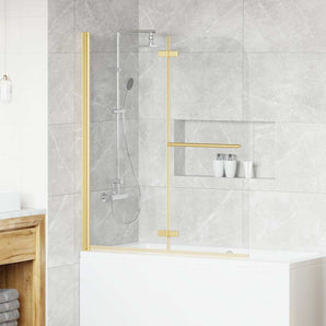 Încărcare duș Transparent și Aurie 120 x 140 cm