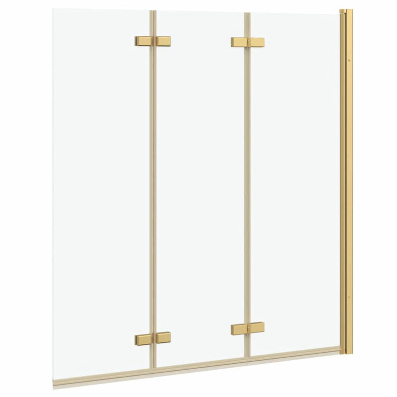 Cabină de duș pliabilă Auriu 130 x 138 cm