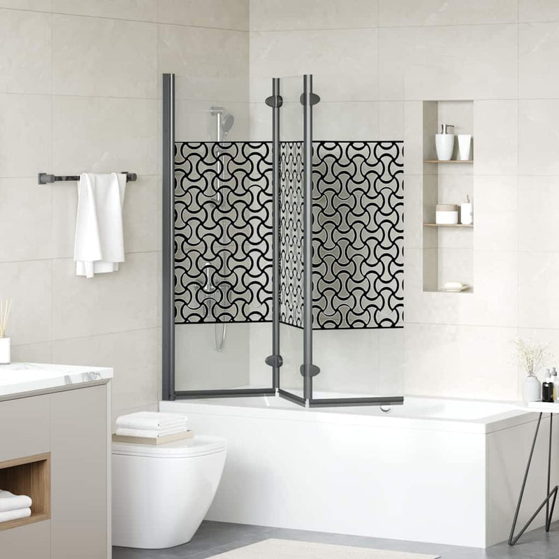 Încărcare duș Negru și transparent 130 x 130 cm