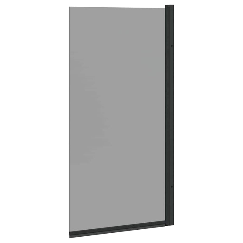 Ecran de baie pentru duș Negru 68 x 130 cm Sticlă întărită