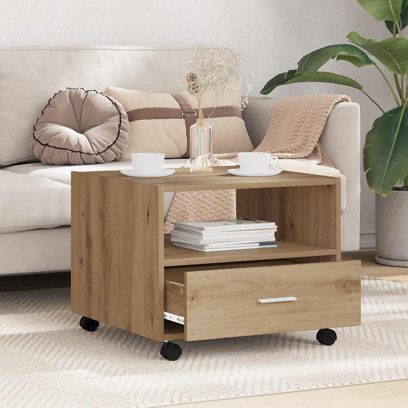 Masă de cafea Stejar Artizanal 55 x 55 x 45cm Lemn prelucrat