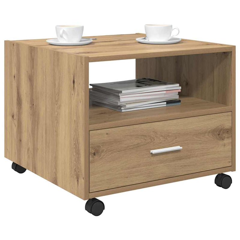 Masă de cafea Stejar Artizanal 55 x 55 x 45cm Lemn prelucrat