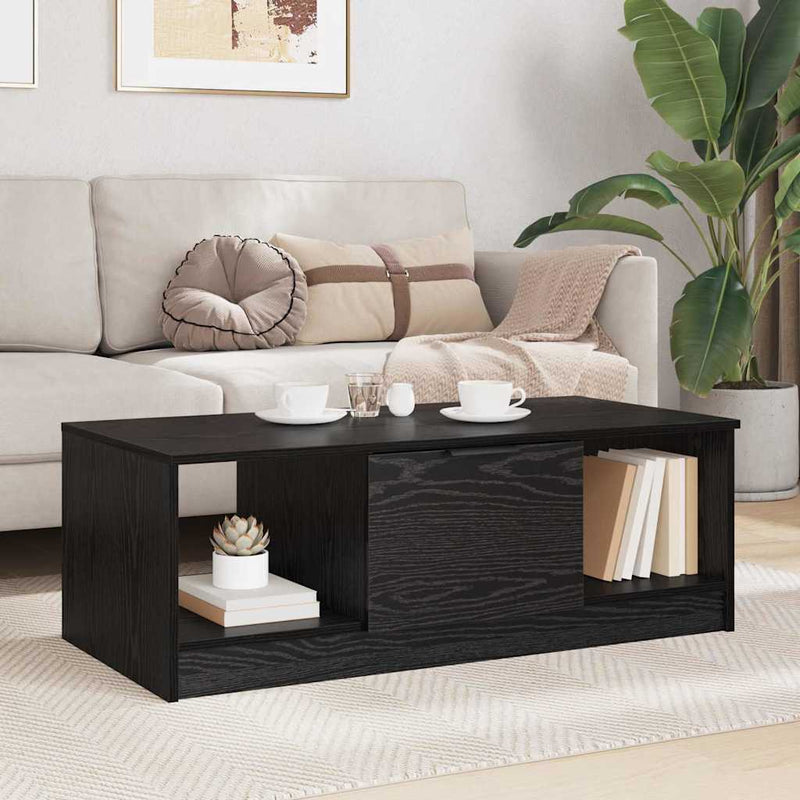Masă de cafea Stejar Negru 102 x 50 x 36cm Lemn prelucrat