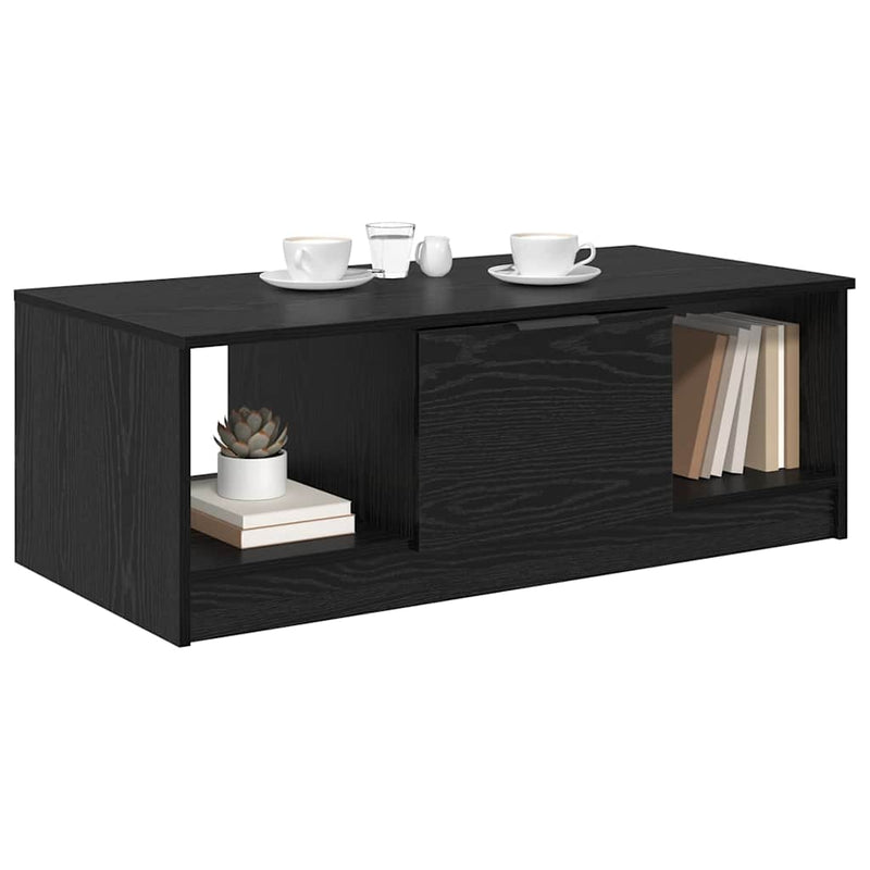 Masă de cafea Stejar Negru 102 x 50 x 36cm Lemn prelucrat