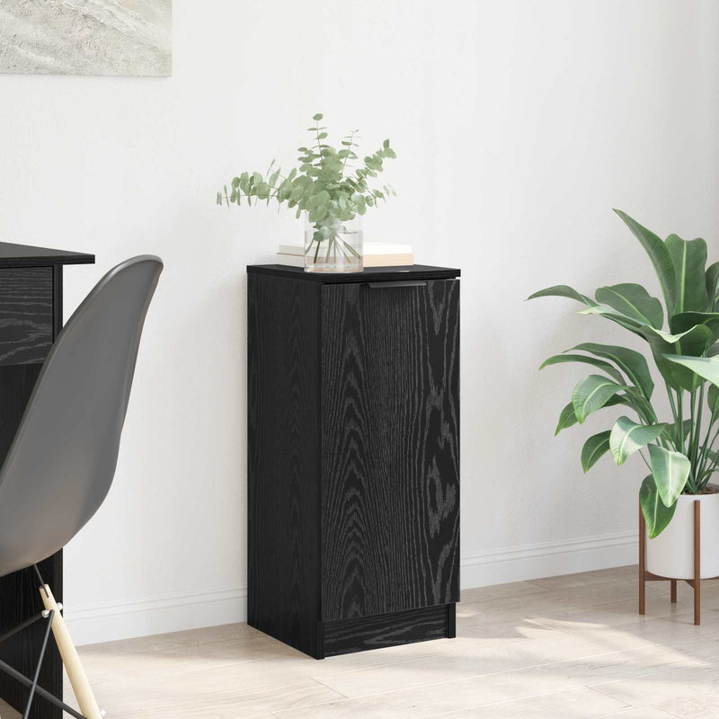 Bufet Stejar Negru 30 x 30 x 70 cm Lemn prelucrat