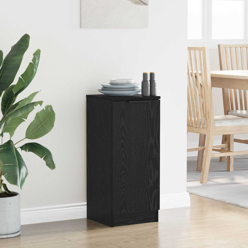 Bufet Stejar Negru 30 x 30 x 70 cm Lemn prelucrat