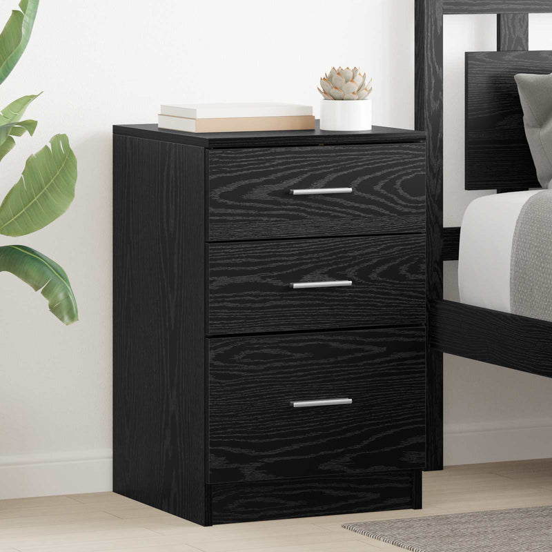 Dulap de noapte Stejar Negru 40 x 40 x 63 cm Lemn prelucrat