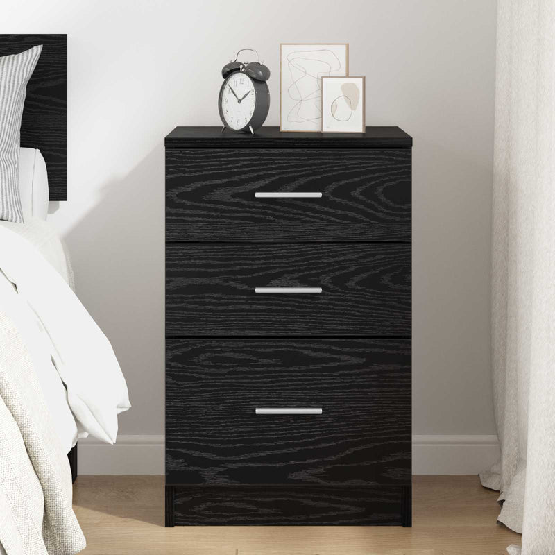 Dulap de noapte Stejar Negru 40 x 40 x 63 cm Lemn prelucrat