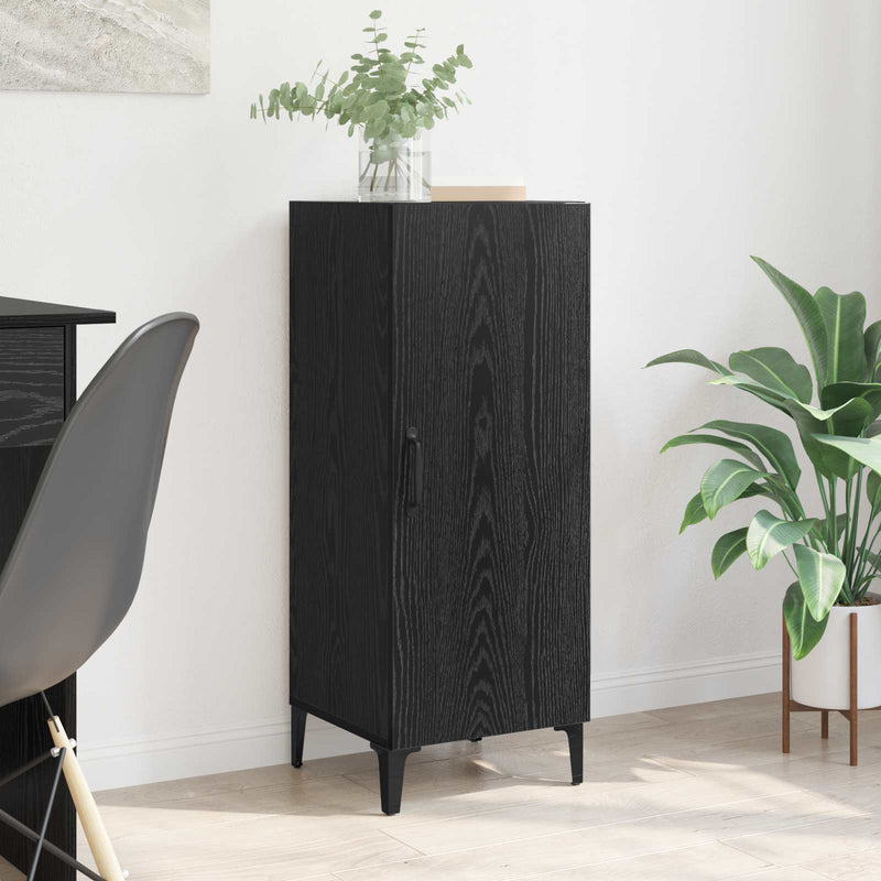 Bufet Stejar Negru 34,5 x 34 x 90 cm Lemn prelucrat