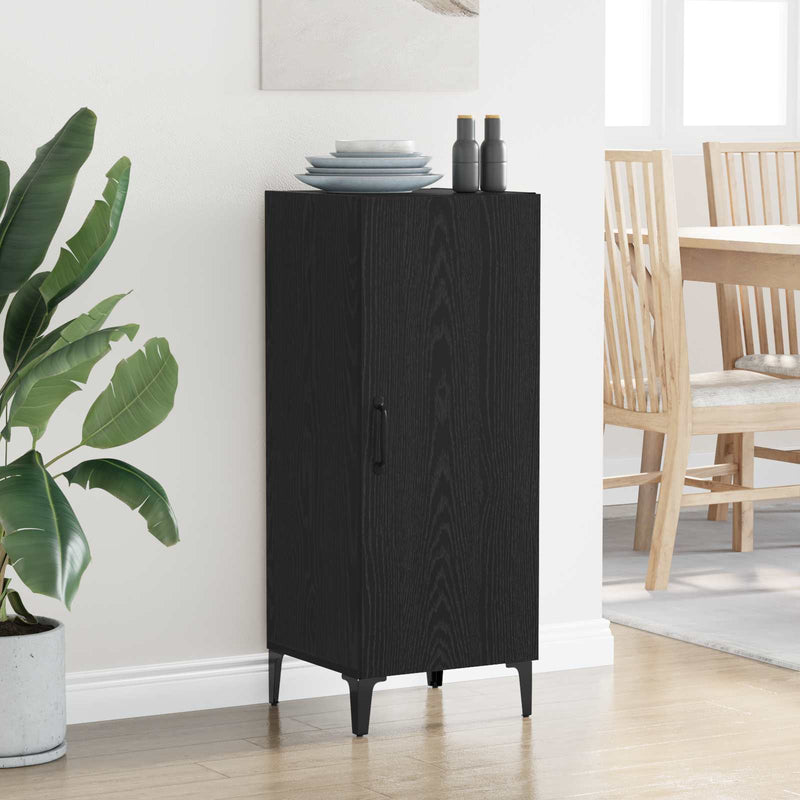 Bufet Stejar Negru 34,5 x 34 x 90 cm Lemn prelucrat