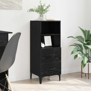 Bufet Stejar negru 34 x 34.5 x 90 cm Lemn prelucrat