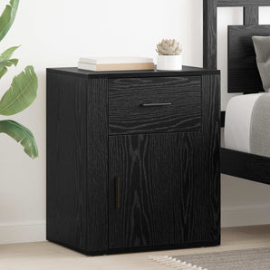 Dulap de noapte Stejar Negru 35 x 50 x 60 cm Lemn prelucrat