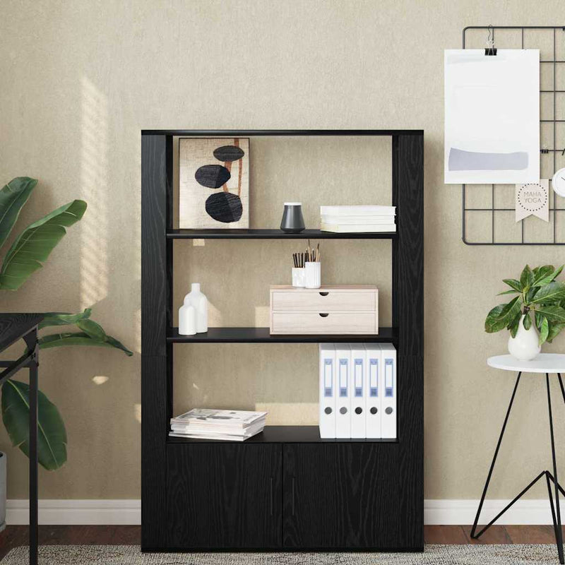 Bufet Stejar negru 30 x 80 x 119.5 cm Lemn prelucrat
