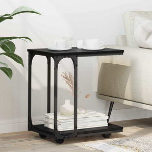 Masă laterală Stejar Negru 50 x 35 x 55.5 cm Lemn prelucrat