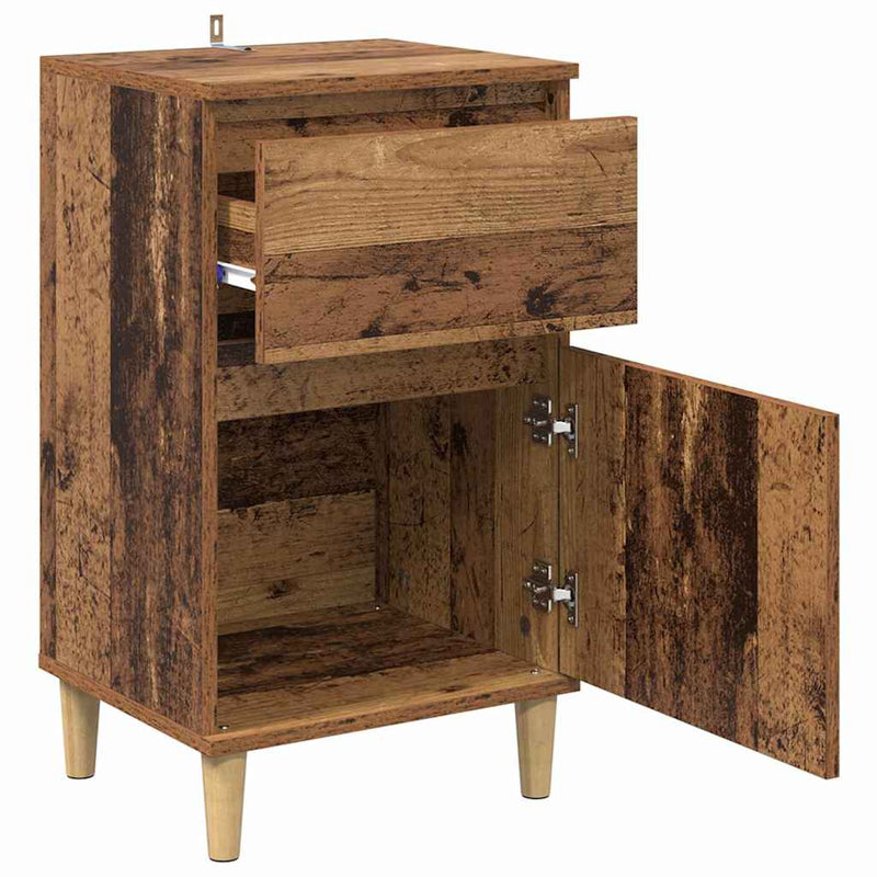 Dulap de noapte Lemn vechi 40 x 35 x 70 cm Lemn prelucrat