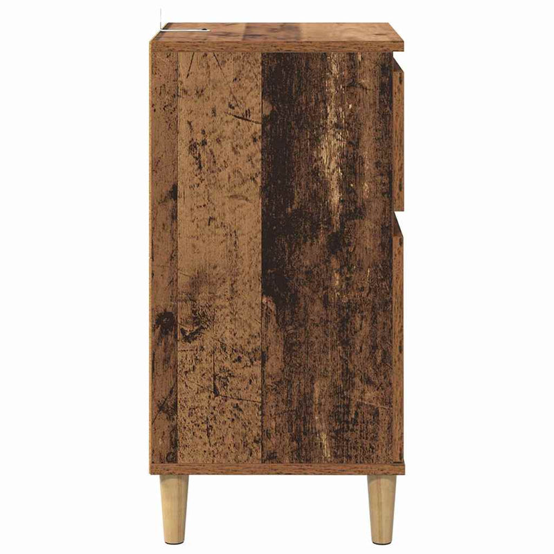 Dulap de noapte Lemn vechi 40 x 35 x 70 cm Lemn prelucrat