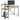 Birou Lemn Vechi Lemn prelucrat 105 x 50 x 90 cm