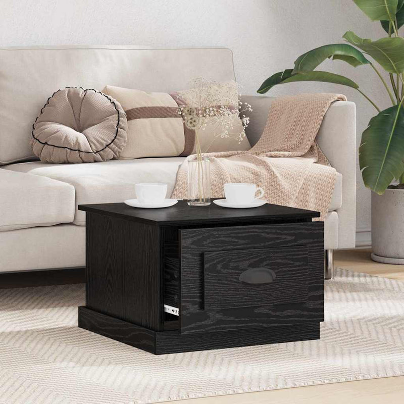 Masă de cafea Stejar Negru 50 x 50 x 35 cm Lemn prelucrat