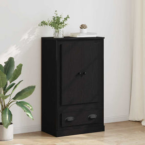 Bufet Stejar Negru 60 x 35,5 x 103,5 cm Lemn prelucrat
