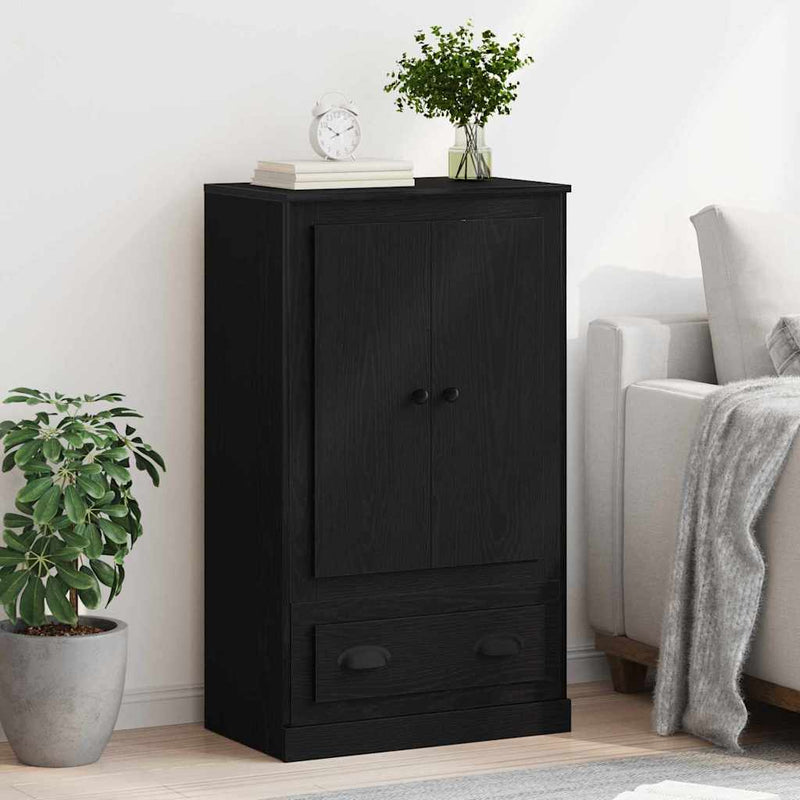 Bufet Stejar Negru 60 x 35,5 x 103,5 cm Lemn prelucrat