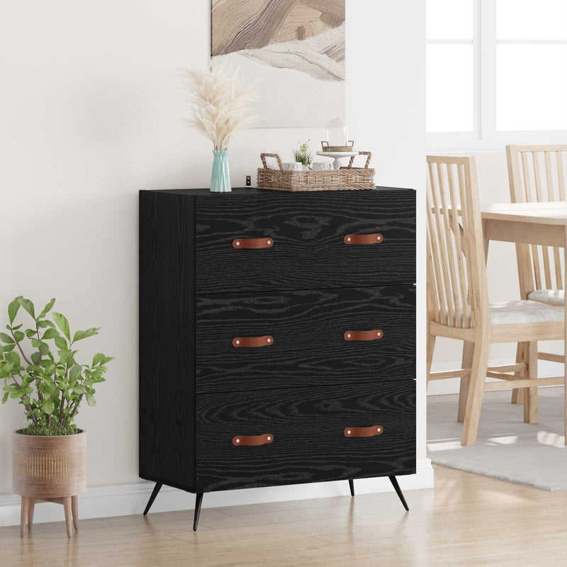 Comodă cu sertare Stejar Negru 69,5 x 34 x 90 cm Lemn prelucrat