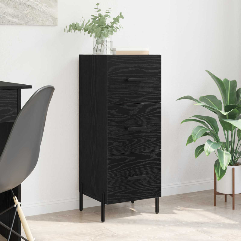 Bufet Stejar negru 34 x 34.5 x 90 cm Lemn prelucrat