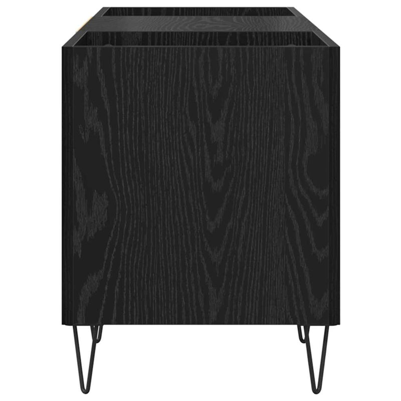 Dulap pentru discuri de vinil Stejar Negru 121 x 38 x 48 cm